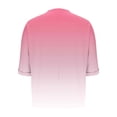 thumbnail image 7 of Oversized Tshirts T Shirts for Women Short Sleeve Gradient Color Summer Tops Chest Pocket Round Neck Loose Tees (L, Pink), 7 of 7