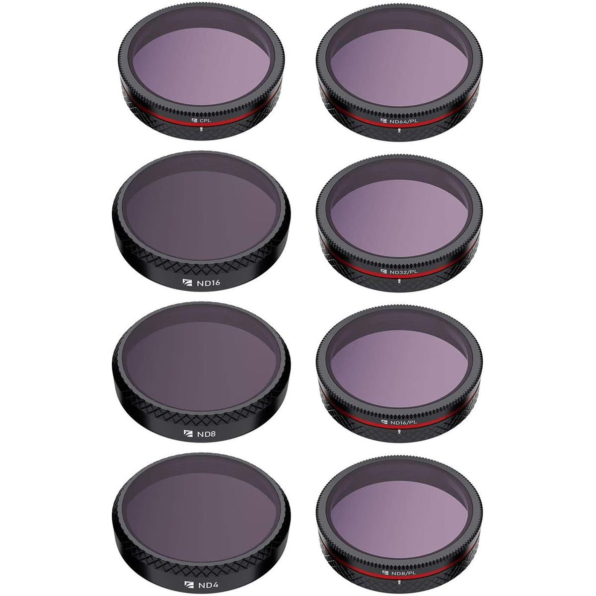 Freewell All Day 8-Pack Filter with ND4, ND8, ND16, CPL, ND8/PL, ND16/PL,  ND32/PL, ND64/PL Filters for Autel Evo II 6K Drone