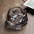 thumbnail image 2 of Cenicero de cristal para cigarrillos, cenicero de mesa y decoración moderna para el hogar, oficina, bar, restaurante, 2 of 5