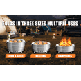 thumbnail image 7 of Smokeless FirePit for Outside - 19.5" Portable Fire Pit Stainless Steel Design with Foldable for Camping, Picnic,Backyard Patio, Bonfires, and Outdoor with Carry Bag for Smokeless Firepit, 7 of 7
