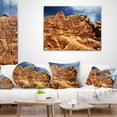 thumbnail image 4 of Designart Rocky Terrain under Blue Sky - African Landscape Printed Throw Pillow - 12x20, 4 of 5