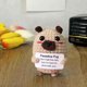 thumbnail image 5 of Mini animal de ganchillo, perro de peluche tejido, amuleto de la suerte, muñeco tejido, tarjeta de apoyo emocional, decoración, 5 of 7
