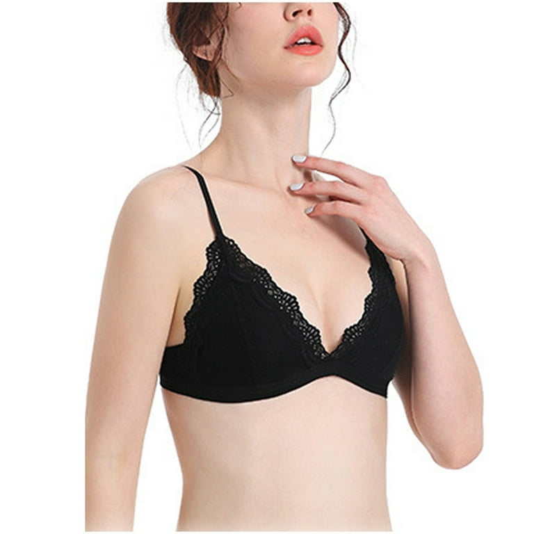 Mikilon Rimless Bra Thin Cup Girl Sexy Comfortable Lace Underwear Clothes  for Women Clearance 