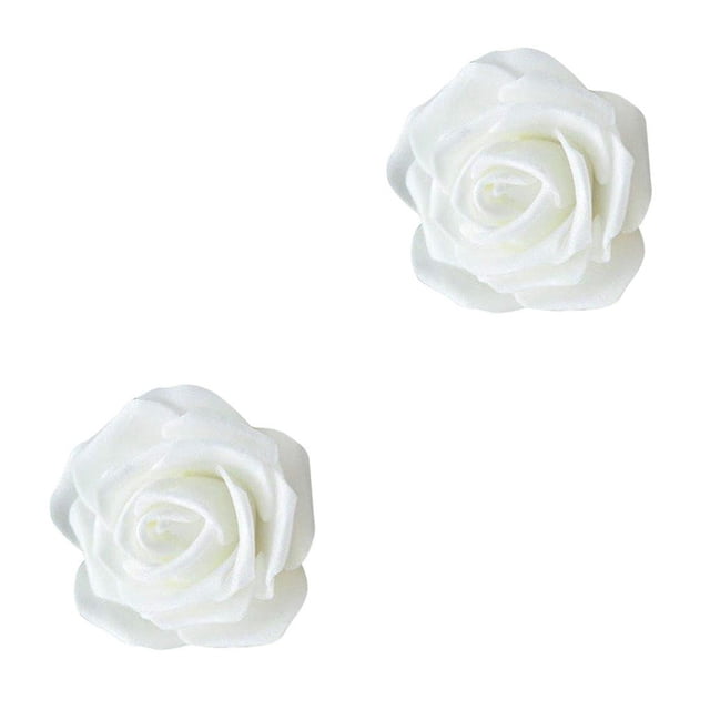 Bewildely 50 piezas de flores biónicas artificiales, rosas de simulación de espuma PE, arreglos florales falsos, decoraciones, regalos de boda Type3 NO3 Bewildely CBP280448