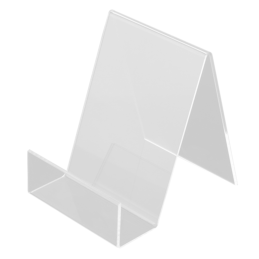 2pcs Book Display Stand Desktop Book Holder Transparent Acrylic Book