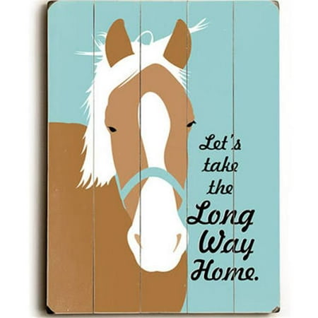 One Bella Casa 0004-2579-26 14 x 20 in. Lets Take the Long Way Home Planked Wood Wall Decor by Going Places (Best Way To Take Adderall Xr 20 Mg)