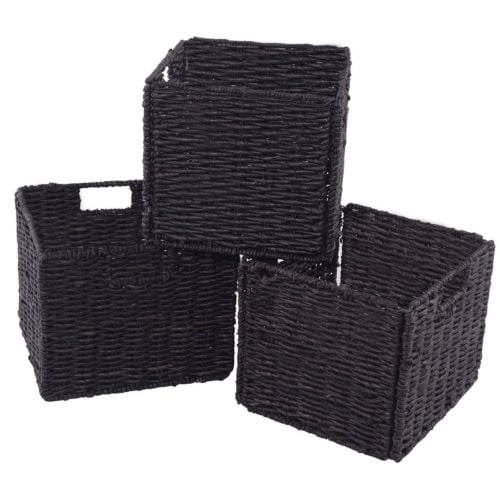 GHP 3-Pcs 11"x10"x9" Steel Frame Covered Indoor Folding ...