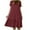 Red, variant on Women Summer Tshirt Dress Women's Drop Waist Dress Loose Relaxed Fit Midi Dress Short Sleeve Comfortable Solid Loungewear Crew Round Neck Shift Dress