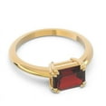 thumbnail image 3 of 2.50 Carat Emerald Cut Simulated Garnet Gemstone Stunning Ring Perfect for Birthday Gift Solid 14K Yellow Gold Size 9 by Diamond-Capitals, 3 of 8