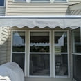 ALEKO 10'x8' Retractable Patio Awning Fabric Replacement, Ivory Color
