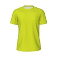 thumbnail image 5 of Wukai Yellow Print Men's Short-Sleeved Mesh T-Shirt,Quick-Dry Short Sleeve Workout T-Shirt-4X-Large, 5 of 8