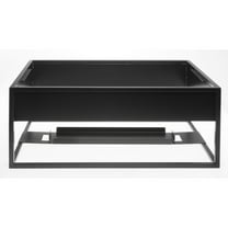 HUBERT Cerve Collection Black Chafer Stand - 22 1/10"L x 14 9/10"W x 9 1/10"H