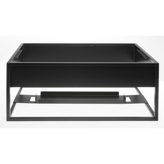 HUBERT Cerve Collection Black Chafer Stand - 22 1/10"L x 14 9/10"W x 9 1/10"H