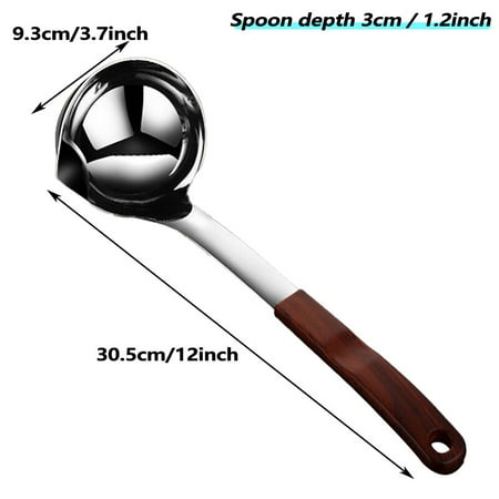 

Oil Filter Spoon Stainless Steel Long Handle Spoon for Hot Pot Restaurant Home Kitchen Soup Spoons Kitchen Dining Bar