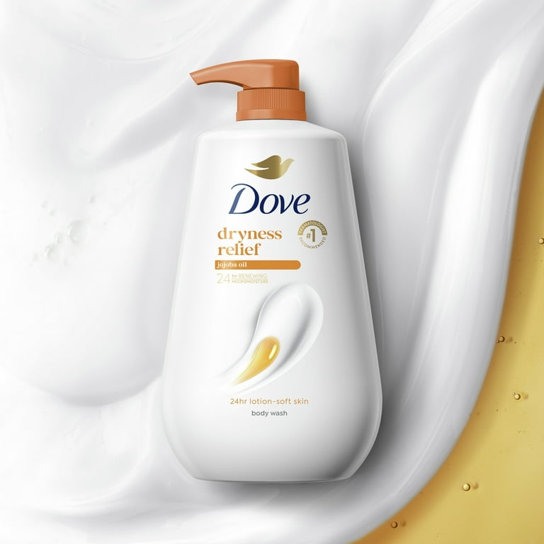 3 pack) Dove Dryness Relief Long Lasting Gentle Women's Body Wash