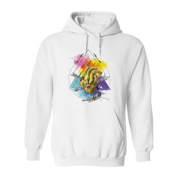 Bohemian Human Heart Hoodie Women -Image by Shutterstock, Female 5X-Large
