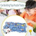 thumbnail image 2 of Rail Car Building Toys Puzzle Tracks Jigsaw Set Funny Brain Development Hand Eye Coordination Track Building Blocks for Children Space theme, 2 of 11