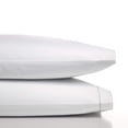 thumbnail image 3 of Vera Wang - King Sheets, Cotton Percale Bedding Set, Crisp & Cool Home Decor (White, King), 3 of 5