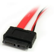 Startech 20in Slimline SATA to SATA with LP4 Power Cable Adapter - 20