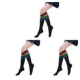 thumbnail image 3 of Qarigey Calcetines hasta la rodilla suaves y transpirables para niñas, hechos de tejido elástico en 4 direcciones, calcetines de punto de Type1 NO1, 3 of 6