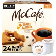 McCafe Toffee Almond Coffee, Single Serve 24 K-Cup Pods