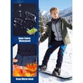 thumbnail image 3 of liyiyiyia Kids Snow Pants Boys Waterproof Insulated Winter Hiking Pants Girls Youth Warm Fleece Lined Softshell Trousers Blue 14-16 Years, 3 of 7