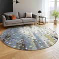 thumbnail image 6 of Addison Rugs Mayfield Premium Machine Washable Transitional Geometric Denim Round Rug, 8' x 8', 6 of 6