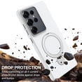 thumbnail image 4 of For Samsung Galaxy S25 Ultra 5G Case (Compatible With MagSafe)  With Invisible Magnetic O-Ring Stand Military-Grade Shockproof Phone Case,White,For Galaxy S25 Ultra 5G, 4 of 7
