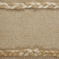 thumbnail image 7 of Laddha Home Designs Power-Loomed Braided Stripe Square Throw Pillow Cover - 24" - Beige and Black, 7 of 7
