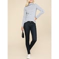 thumbnail image 2 of Doublju Women's Basic Slim Fit Sweater Long Sleeve Turtleneck T-Shirt Top Pullover, 2 of 4