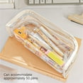 thumbnail image 6 of SPOORYYO Transparent Multifunctional Pencil Case Portable Stationery Case with Clear Design, Features Multiple Compartments for Pens, Pencils, and Accessories, 6 of 9