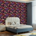 thumbnail image 2 of Peel and Stick Wallpaper Canvas Contact Paper Gothic Boho Plants Herbs Floral Motifs Candles Pumpkins Mushrooms Self Adhesive and Removable 17in x 118in, 2 of 8
