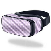 MightySkins SAGEVR-Lavender chevron Skin for Samsung Gear VR Original Cover Wrap Sticker - Lavender Chevron