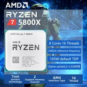 AMD Ryzen 7 R7 5800X 3.8GHz 8-Core 16-Thread CPU Processor Socket AM4