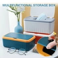thumbnail image 2 of CAROOTU Desktop Tissue Box Holder Modern Dustproof Easy Use Wet Wipes Dispenser Holder, 2 of 7