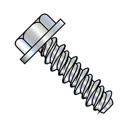 

6-19X1 #5HD Unslotted Indented Hex Washer High Low Screw Fully Threaded Zinc (Pack Qty 10 000) BC-0616HW