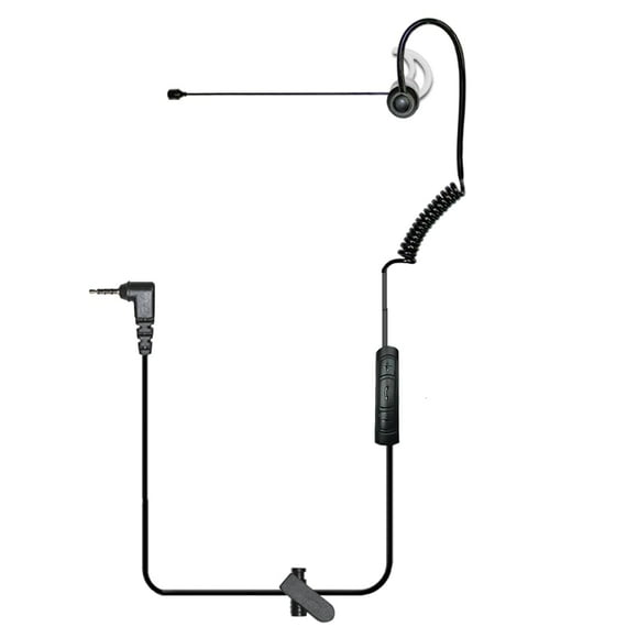 Klein Electronics 3.5mm Connector Earpiece for Cellular Phones, Noise Canceling Boom Microphone, Lightweight & Secure Communication, Right Ear Usage Only, Includes 3 Sizes of Soft Silicone