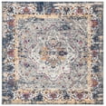 thumbnail image 2 of SAFAVIEH Evoke Gracelyn Floral Area Rug, Gray/Navy, 6'7" x 6'7" Square, 2 of 8
