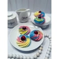 thumbnail image 4 of DEZICAKES Fake Cookie Rainbow Cherry Butter Cookie Dessert Prop Decoration Dezicakes, 4 of 5