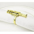 thumbnail image 5 of Fennco Styles Nutcracker Metal Napkin Rings, Set of 4 - Dark Gold Decorative Napkin Holders for Home, Dining Table, Christmas Décor, Holiday, Family Gathering and Special Occasion, 5 of 5