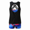 thumbnail image 5 of Wycnly Swimsuits for Women Two Piece Swimsuits for Women Womens Bathing Suit Tankini Set Summer Hawaiian Tank Top Swimwear with Boyshorts Fashion Tree Print Beachwear, 5 of 5