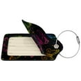 thumbnail image 2 of Disketp 4 Pcs Luggage Tag For Suitcase,Butterfly Leather Baggage Tag With Stainless Steel Loop Privacy Cover For Women Men Girls, 2 of 5