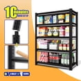 thumbnail image 3 of SDXYSTCE 40"W Garage Shelving Unit, 2500 Lbs Loads Metal Shelving Heavy Duty,Black, 3 of 7