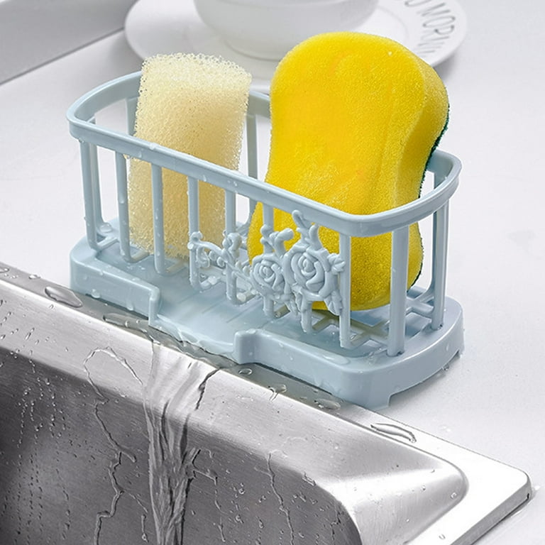 Cheers US Kitchen Sink Caddy Organizer, Sponge Holder with Drain Pan for  Sponges, Soap, Kitchen, Bathroom 