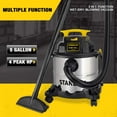 thumbnail image 4 of Stanley SL18115 Portable Stainless Steel 5 Gallon Wet Dry Floor Vacuum & Blower, 4 of 8