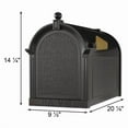 thumbnail image 3 of Whitehall Deluxe Mailbox, Black, 3 of 8