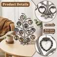 thumbnail image 4 of Photo Frame Family Tree Metal Family Tree Photo Frame Tree Shape Display Rich Multi Picture Frame Tree Free Combination Photo Picture Tree Displays for Home Wedding Decor, 4 of 11