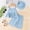 Blue-04, variant on Sentuca Summer Toddler Clothes Girls Outfit Sets Tank Tops and Shorts and Sun Cap 3PC Casual Wear Size 3 Years