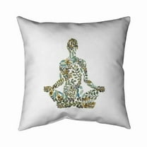 Begin Home Decor 5541-2626-RE8 26 x 26 in. Zen Attitude-Double Sided Print Indoor Pillow