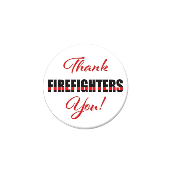 Thank You! Firefighters Button